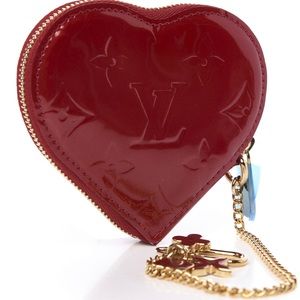 RARE! LV red heart coin purse NWT dust bag box. Never carried. Mint condition.
